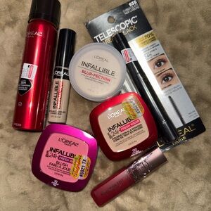 L'Oreal Infallible Makeup Collection - Red, Pink, Black